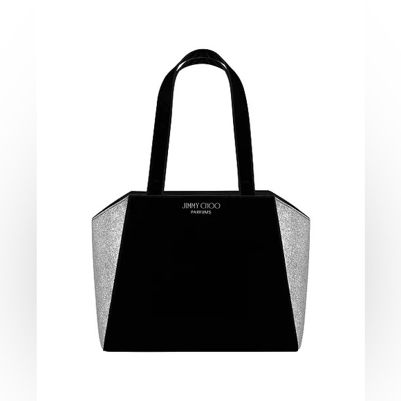 Jimmy Choo Handbags - Jimmy Choo Silver Velvet Tote Bag